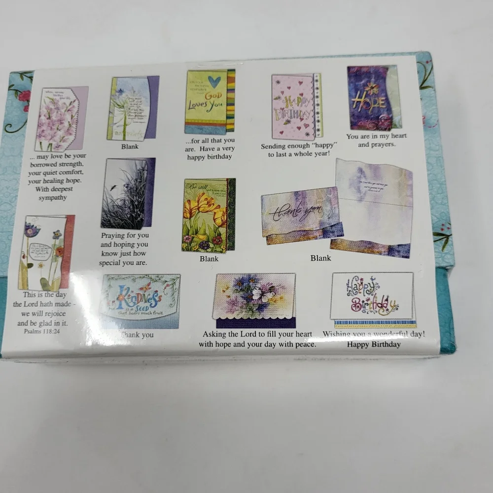 24 All Occasion Inspirational‎ Small Cards and Card Holder Box